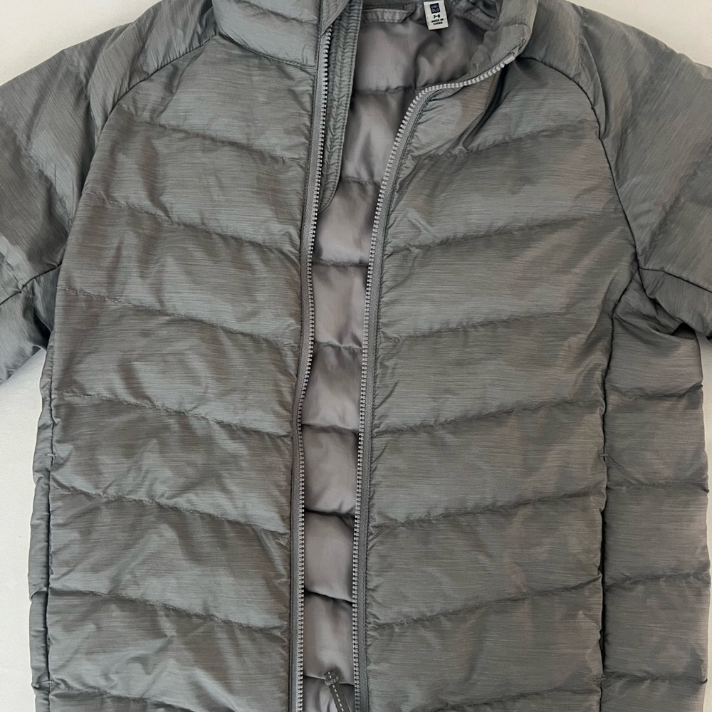Uniqlo Kids Charcoal Puffer Coat